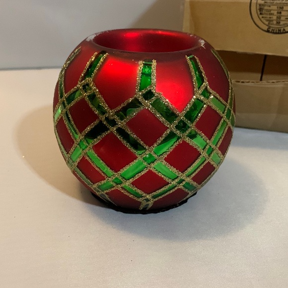 Home Interiors Holiday Nwt 35 Vintage Red And Green Xmas Ornament